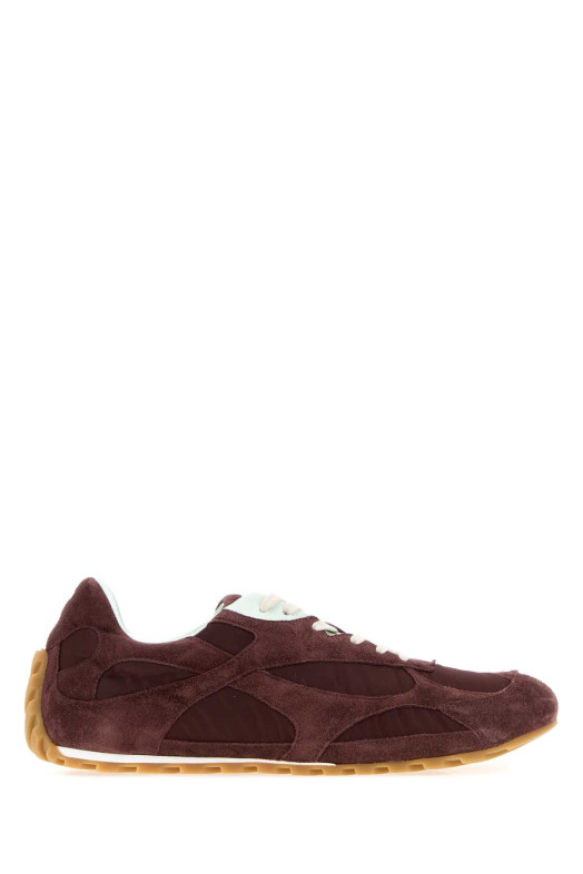 Кроссовки Orbit Flash из бордовой ткани и замши BOTTEGA VENETA (867921V3MS2)
