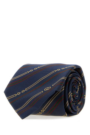 Embroidered jacquard tie GUCCI (8741144E009)