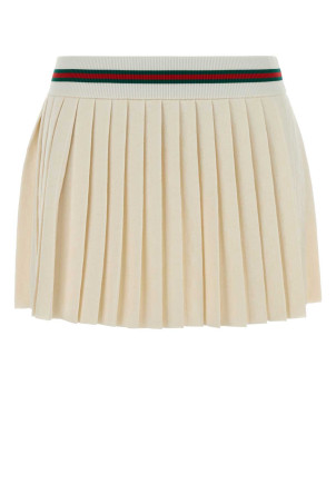 Ivory GG jersey mini skirt GUCCI (874696XKFO3)