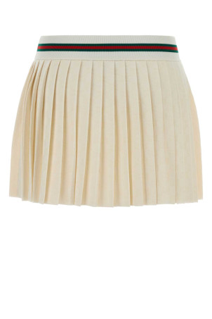 Ivory GG jersey mini skirt GUCCI (874696XKFO3)