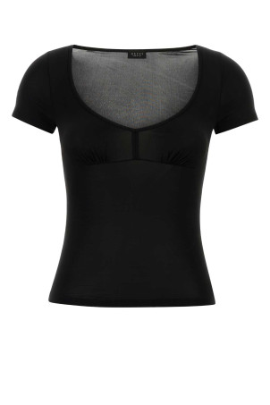 Black stretch jersey t-shirt Black GUCCI (875485XUAPR)