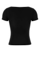 Black stretch jersey t-shirt Black GUCCI (875485XUAPR)