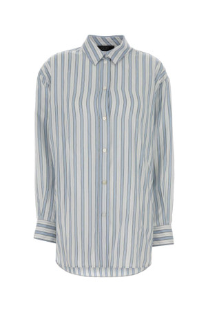Embroidered silk oversize shirt GUCCI (875536ZAU9G)