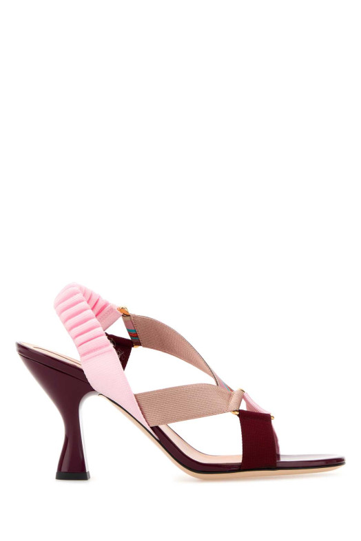 Многоцветные сандалии Colibrì Iconic из ткани от FENDI (8X9032AY2A)
