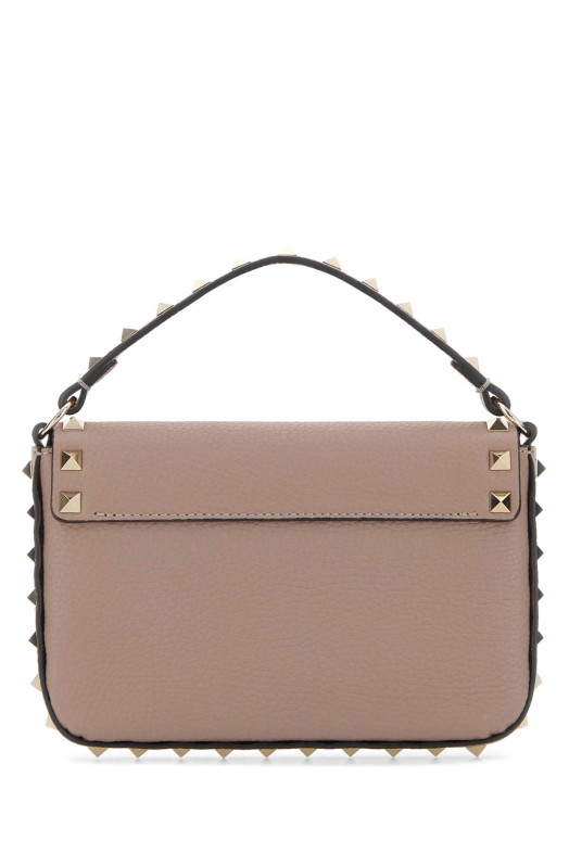 Lilac leather Rockstud handbag Beige VALENTINO GARAVANI (9W2P0W07VSH)