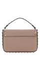 Lilac leather Rockstud handbag Beige VALENTINO GARAVANI (9W2P0W07VSH)