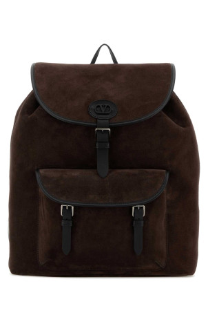 Dark brown suede backpack VALENTINO GARAVANI (9Y2B0T63PDT)