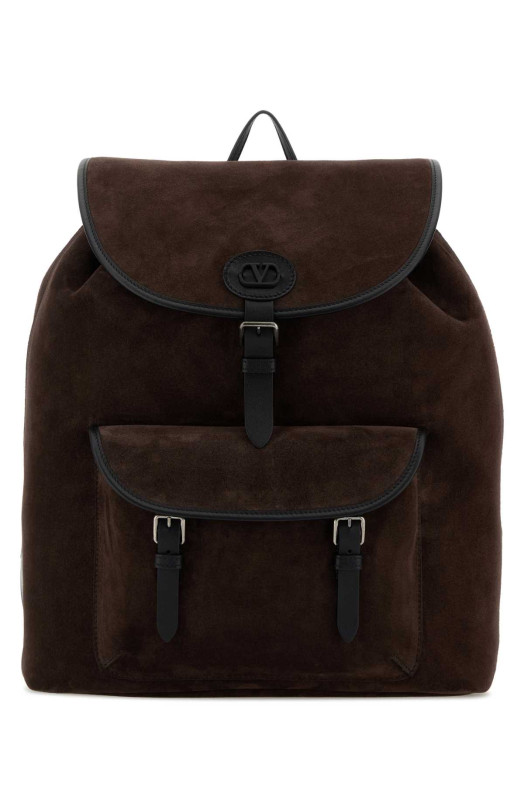 Dark brown suede backpack VALENTINO GARAVANI (9Y2B0T63PDT)
