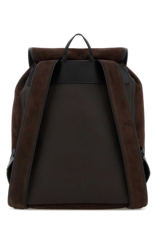 Dark brown suede backpack VALENTINO GARAVANI (9Y2B0T63PDT)