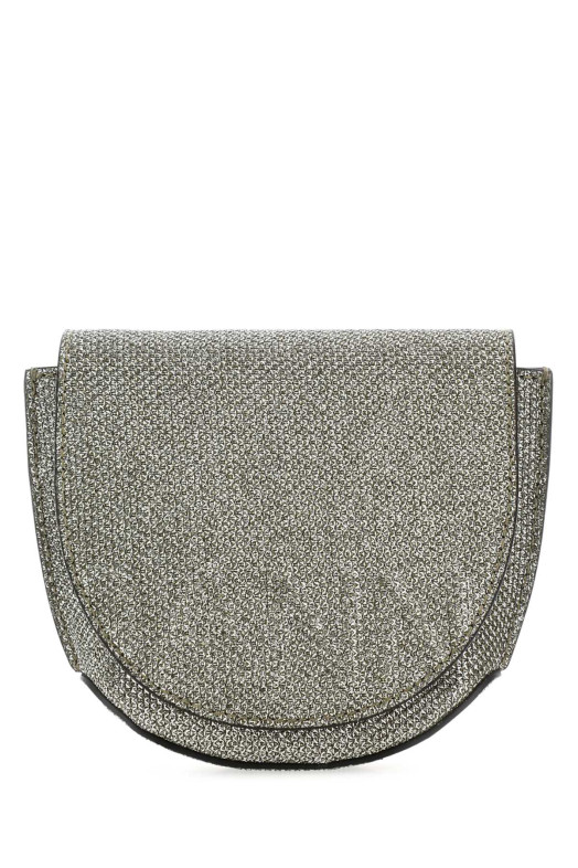 Silver polyester nano Banner crossbody bag GANNI (A4606)