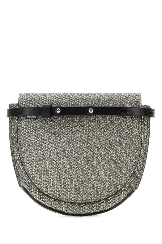 Silver polyester nano Banner crossbody bag GANNI (A4606)