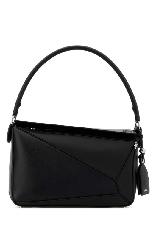 Black nappa leather Puzzle Featherlight shoulder bag Black LOEWE (A510PLMX02)