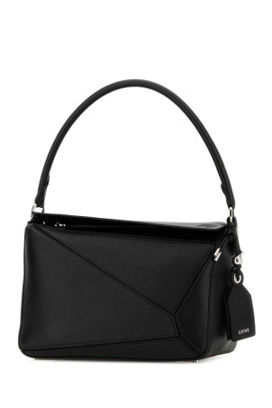 Black nappa leather Puzzle Featherlight shoulder bag Black LOEWE (A510PLMX02)