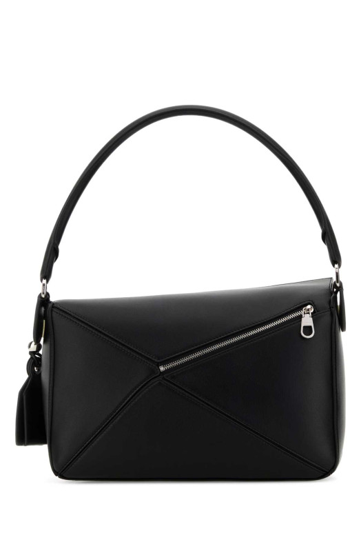Black nappa leather Puzzle Featherlight shoulder bag Black LOEWE (A510PLMX02)