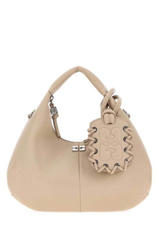 Beige leather mini handbag GANNI (A6978)