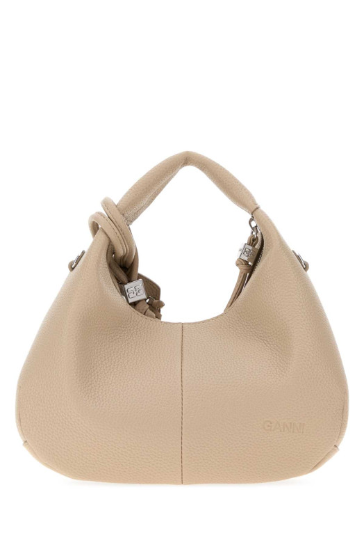 Beige leather mini handbag GANNI (A6978)