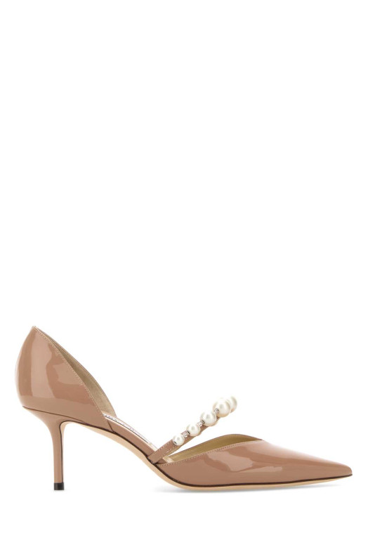 Туфли-лодочки Aurelie 65 из кожи под старину розового цвета от JIMMY CHOO (AURELIE65XKM)