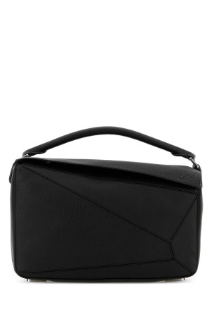 Black leather large Puzzle handbag Black LOEWE (B510PNLX03)