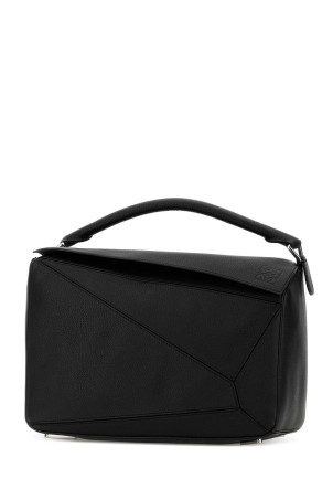 Black leather large Puzzle handbag Black LOEWE (B510PNLX03)