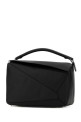 Black leather large Puzzle handbag Black LOEWE (B510PNLX03)