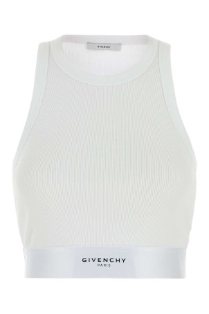 White stretch cotton top White GIVENCHY (BW70FNR2Q3)