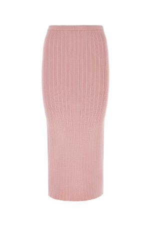 Pink stretch cotton blend skirt ALESSANDRA RICH (FAB3481)
