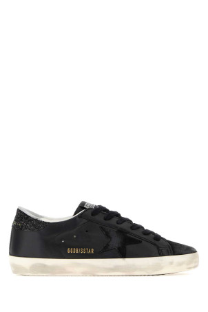 Black leather Superstar sneakers Black GOLDEN GOOSE DELUXE BRAND (GWF00101F003463)