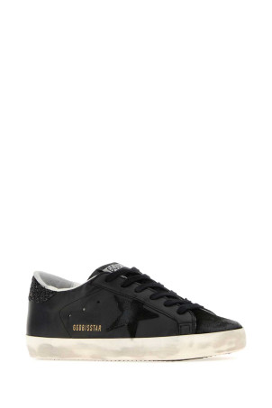 Black leather Superstar sneakers Black GOLDEN GOOSE DELUXE BRAND (GWF00101F003463)