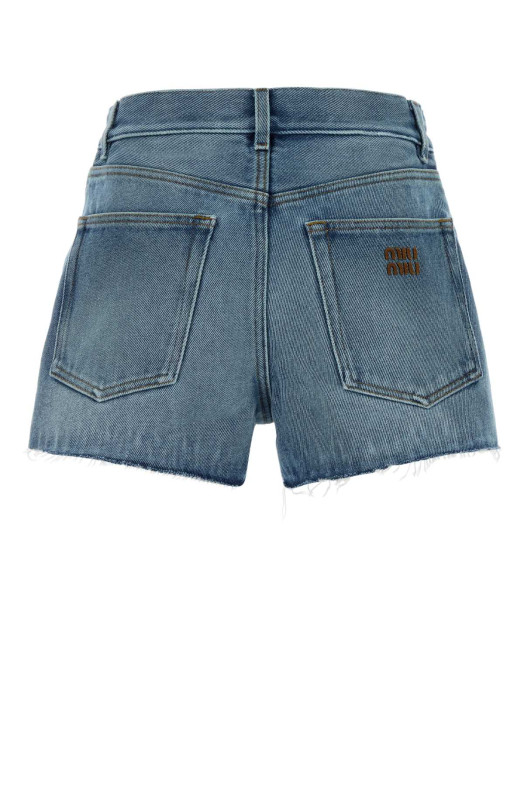 Denim shorts MIU MIU (GWP609SOOO192W)