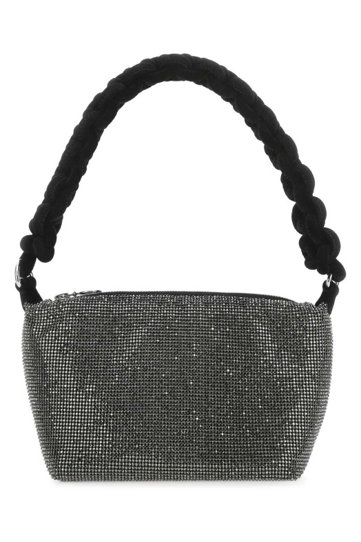 Black rhinestones handbag KARA (HB350A0992)