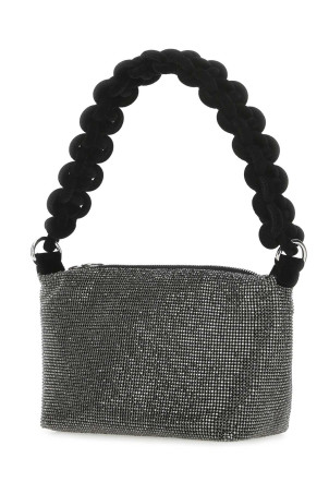 Black rhinestones handbag KARA (HB350A0992)