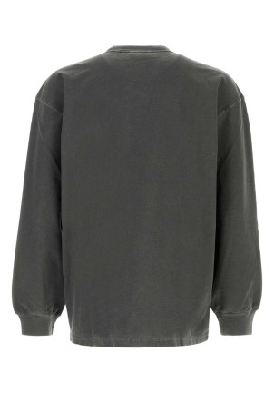 Dark grey cotton L/S Loose Pocket T-shirt CARHARTT WIP (I036862)