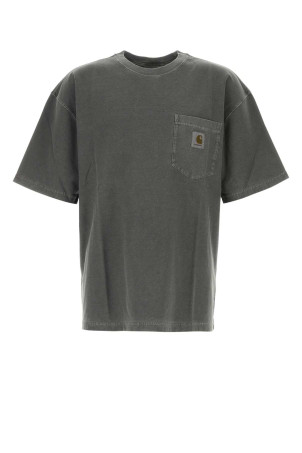 Dark grey cotton S/S Loose Pocket T-shirt CARHARTT WIP (I036863)