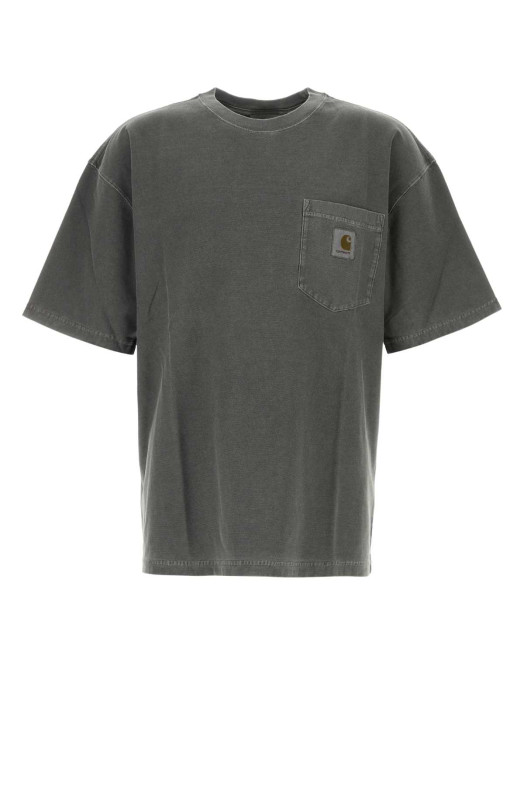 Dark grey cotton S/S Loose Pocket T-shirt CARHARTT WIP (I036863)