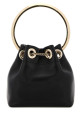 Black nappa leather micro Bon Bon bucket bag Black JIMMY CHOO (MICROBONBONRIH)