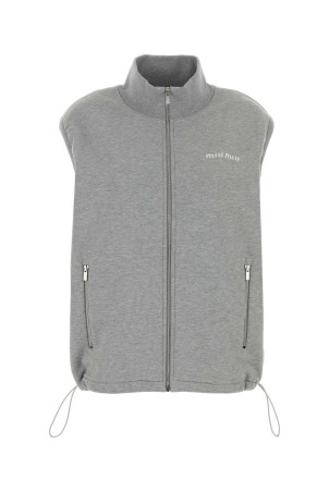 Grey cotton sweatshirt MIU MIU (MJT698SOOO13UK)