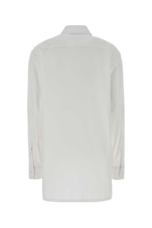 White poplin shirt Black PRADA (P445JRSOOO1917)