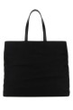 Black canvas shopping bag PALM ANGELS (PMNA064F23FAB001)