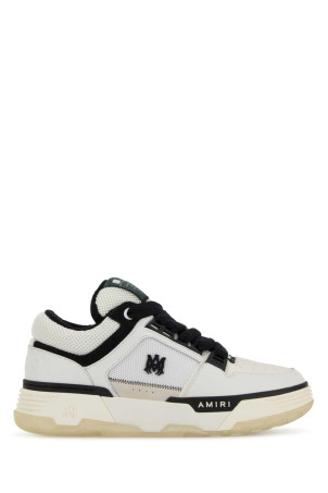 Two-tone mesh and leather MA-1 sneakers White/Black AMIRI (PS24MFS018)