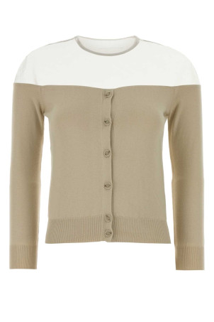 Sand cotton blend sweater MM6 MAISON MARGIELA (S62HP0043M13273)