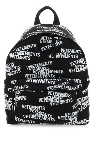 Black nylon backpack Black VETEMENTS (UE63BA300B)
