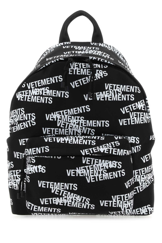 Black nylon backpack Black VETEMENTS (UE63BA300B)