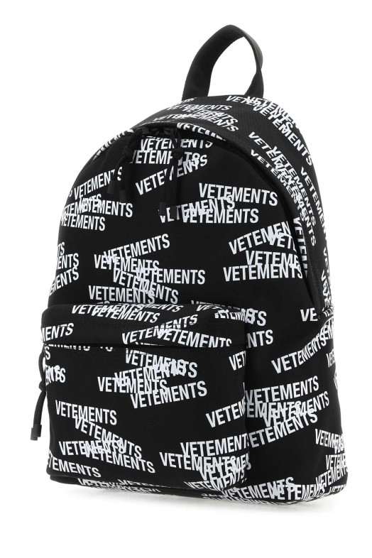 Black nylon backpack Black VETEMENTS (UE63BA300B)