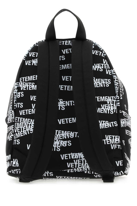 Black nylon backpack Black VETEMENTS (UE63BA300B)