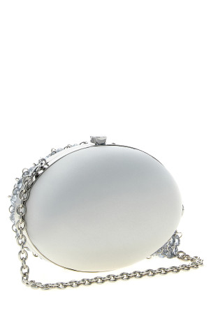 'Crystal Chain' clutch Gray