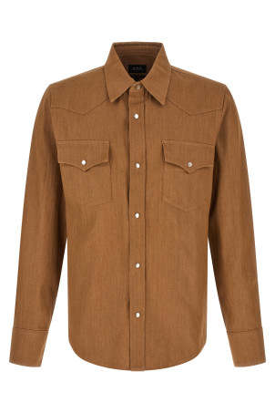 'Western' shirt Brown