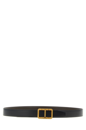 Reversible belt antique buckle Multicolor