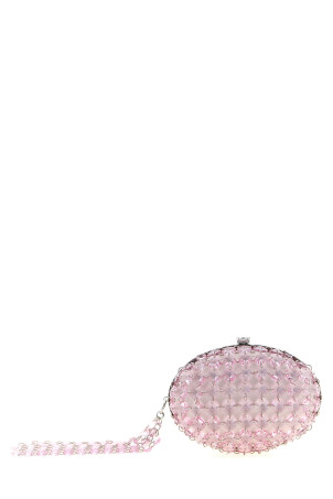 'Crystal Chain' clutch Pink