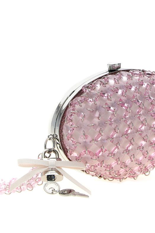 Сумка-клатч «Crystal Chain», розового цвета PF26322APPINK