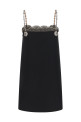 Valentino Garavani crystal embroidery dress Black